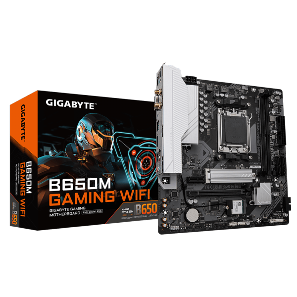 Placa Mãe Gigabyte B650M Gaming WIFI, Chipset B650, AMD AM5, M-ATX, DDR5