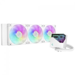 Water Cooler DeepCool LT360 WH ARGB, 360mm, Intel-AMD, White, R-LT360-WHAMNC-G-1