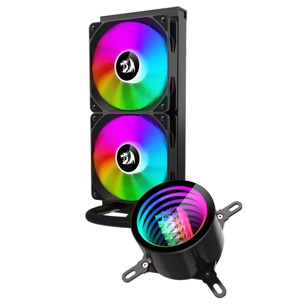 Water Cooler Redragon CCW-3011, RGB, 240mm, Intel-AMD, Black - Image 2
